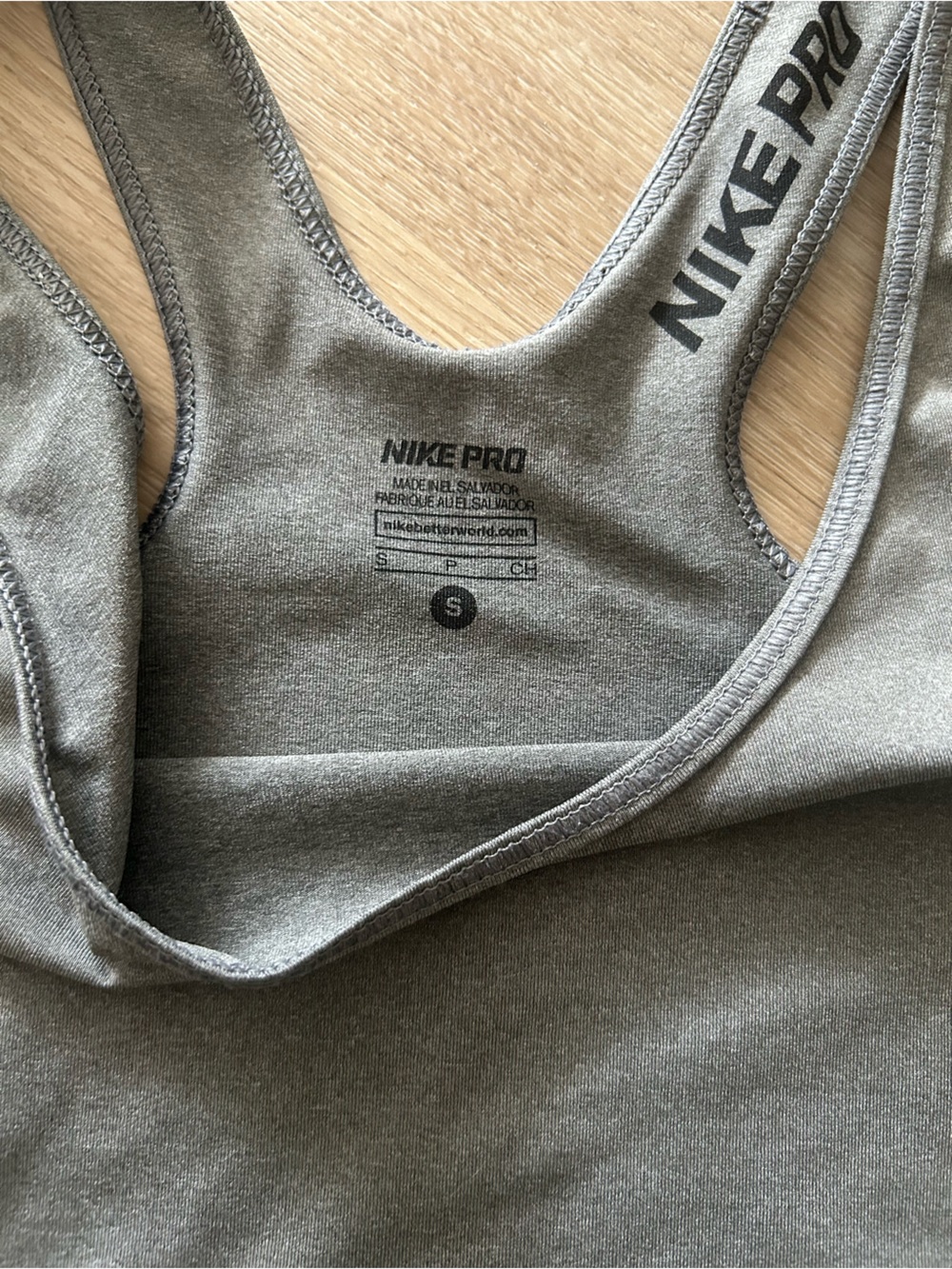 Nike Gray Performance Racerback Sports Bra - Picture 2 of 2
